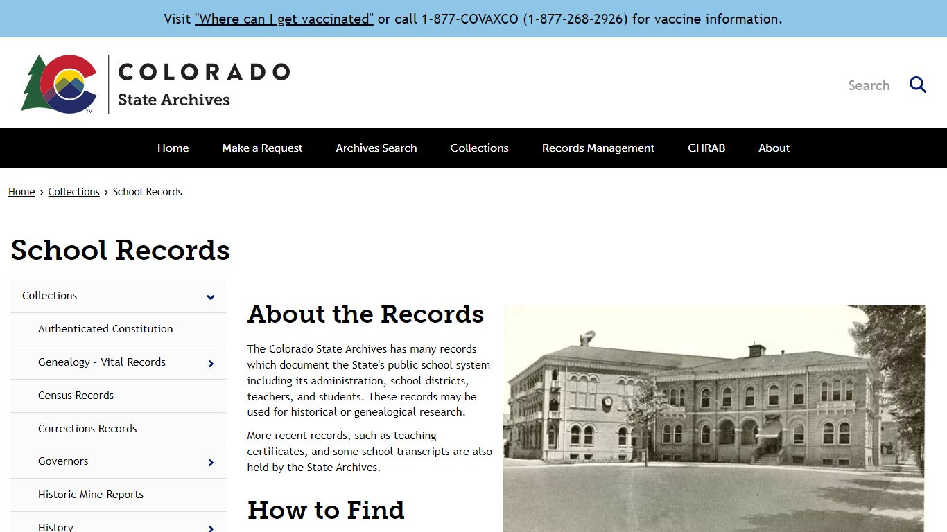 School Records | Archives - Colorado